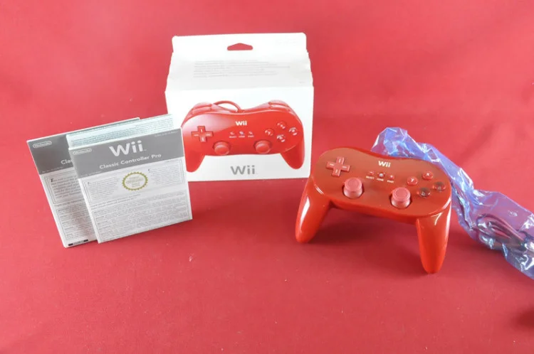  Nintendo Wii Classic Pro Red Controller [NA]