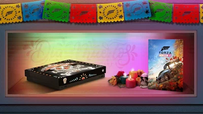 Microsoft Xbox One X Dia de los Muertos Calaka Console