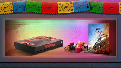 Microsoft Xbox One X Dia de los Muertos Lentummortis Console