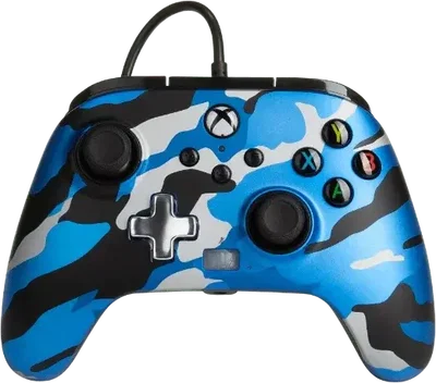 PowerA - Xbox Series X│S Ehanced Wired Controller - Metallic Blue