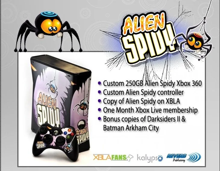  Microsoft Xbox 360 Alien Spidy Console