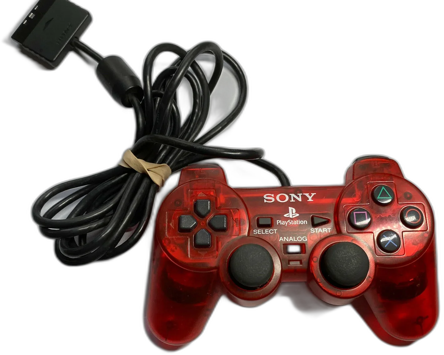 Sony PlayStation 2 Clear Red Controller [NA]