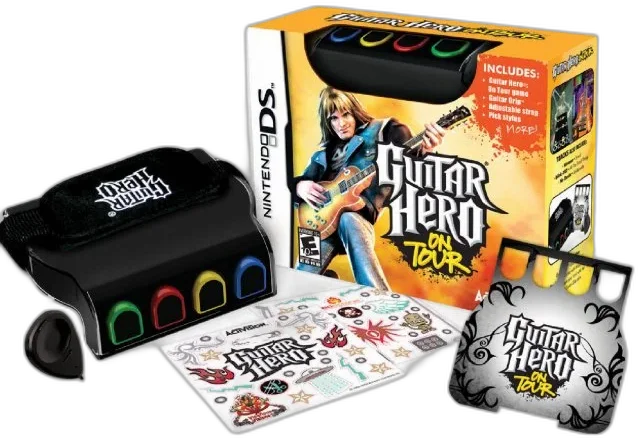  Nintendo DS Lite Guitar Hero Grip