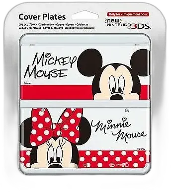 New Nintendo 3DS Mickey and Minnie faceplate