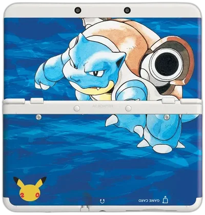 New Nintendo 3DS Pokemon Blue 20th anniversary faceplate