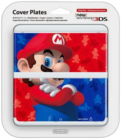  Nintendo New 3DS Mario Red and Blue Faceplate