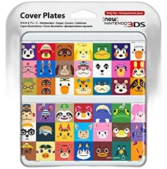 Nintendo New 3DS Animal Crossing tiles Faceplate