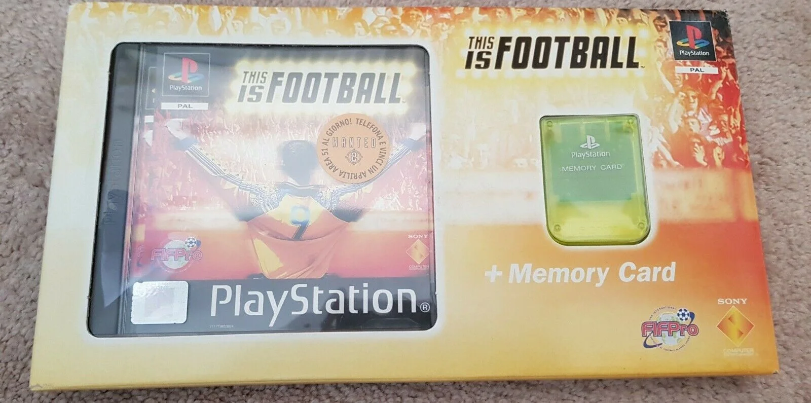  Sony PlayStation This Is Football Memory Card Pack