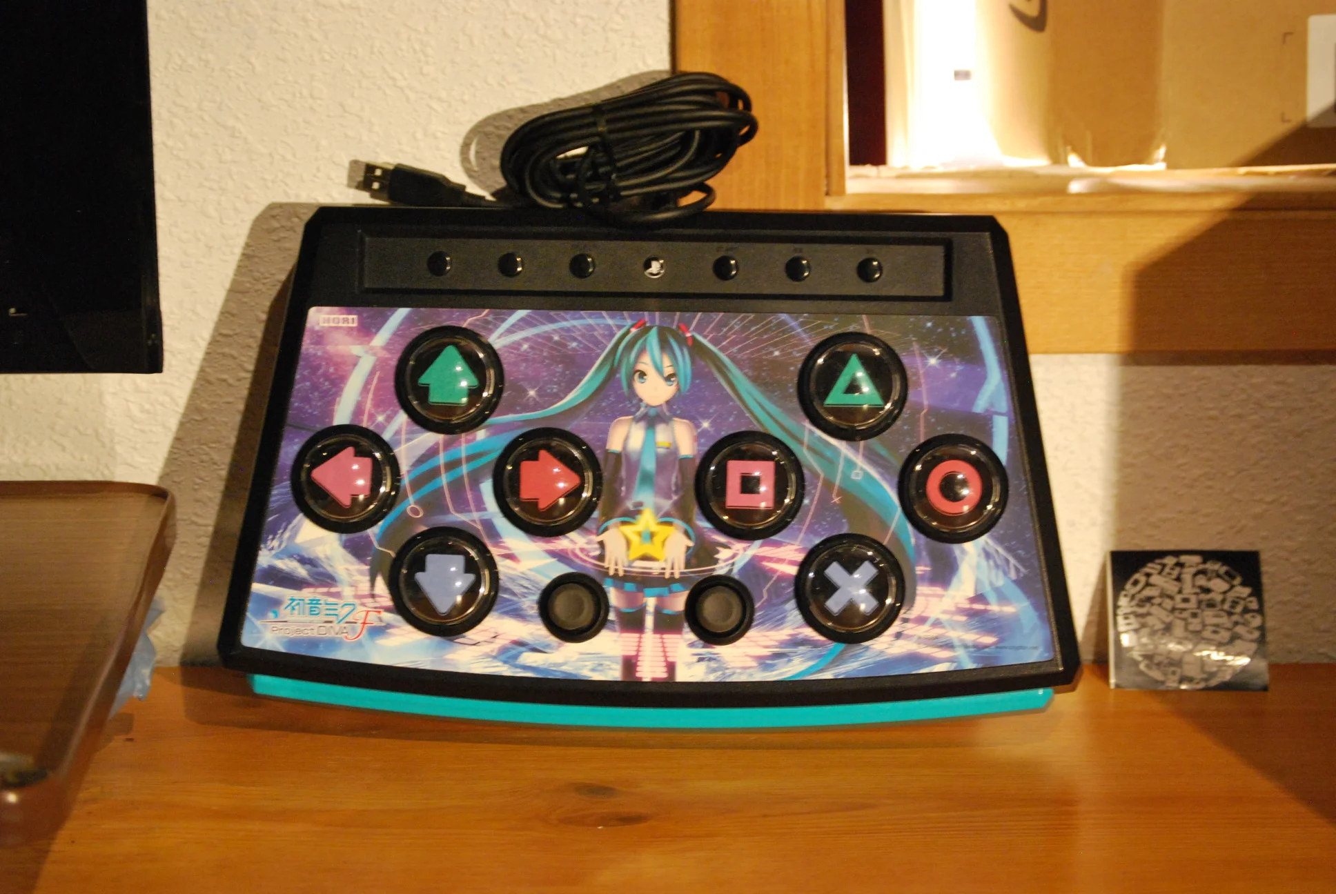  Hori PlayStation 3 Project Diva Black Hatsune Miku Mini Controller