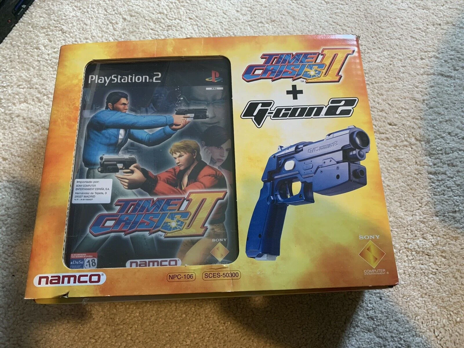  Namco PlayStation 2 Time Crisis 2 G-Con 2 Gun Bundle