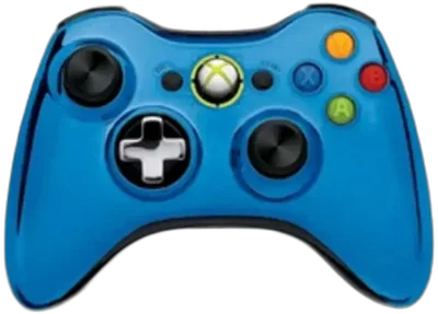 Microsoft Xbox 360 Chrome Blue Controller