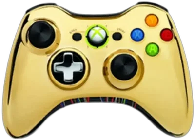Microsoft Xbox 360 Chrome Gold Star Wars Controller