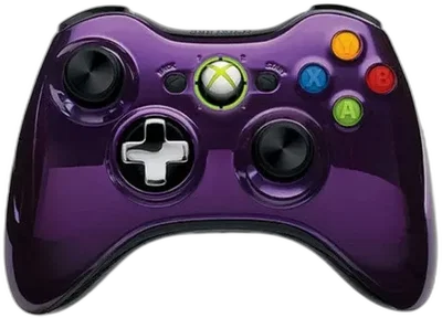 Microsoft Xbox 360 Chrome Purple Controller