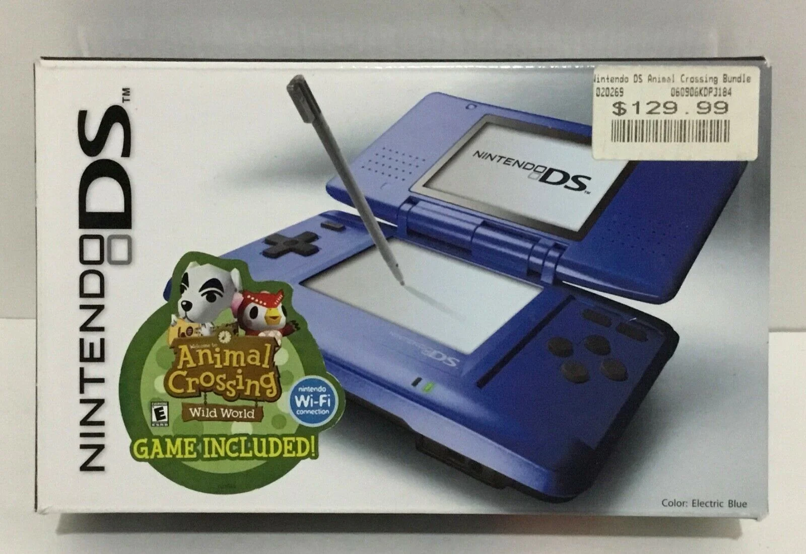 Nintendo DS Blue Animal Crossing Wild World Bundle