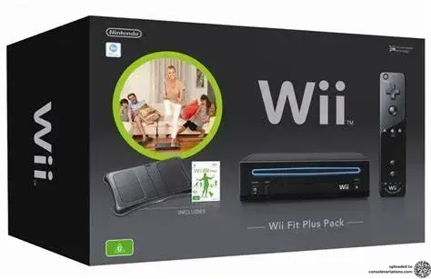 Consolevariations - Nintendo Wii Wii Fit Plus Black Family Edition