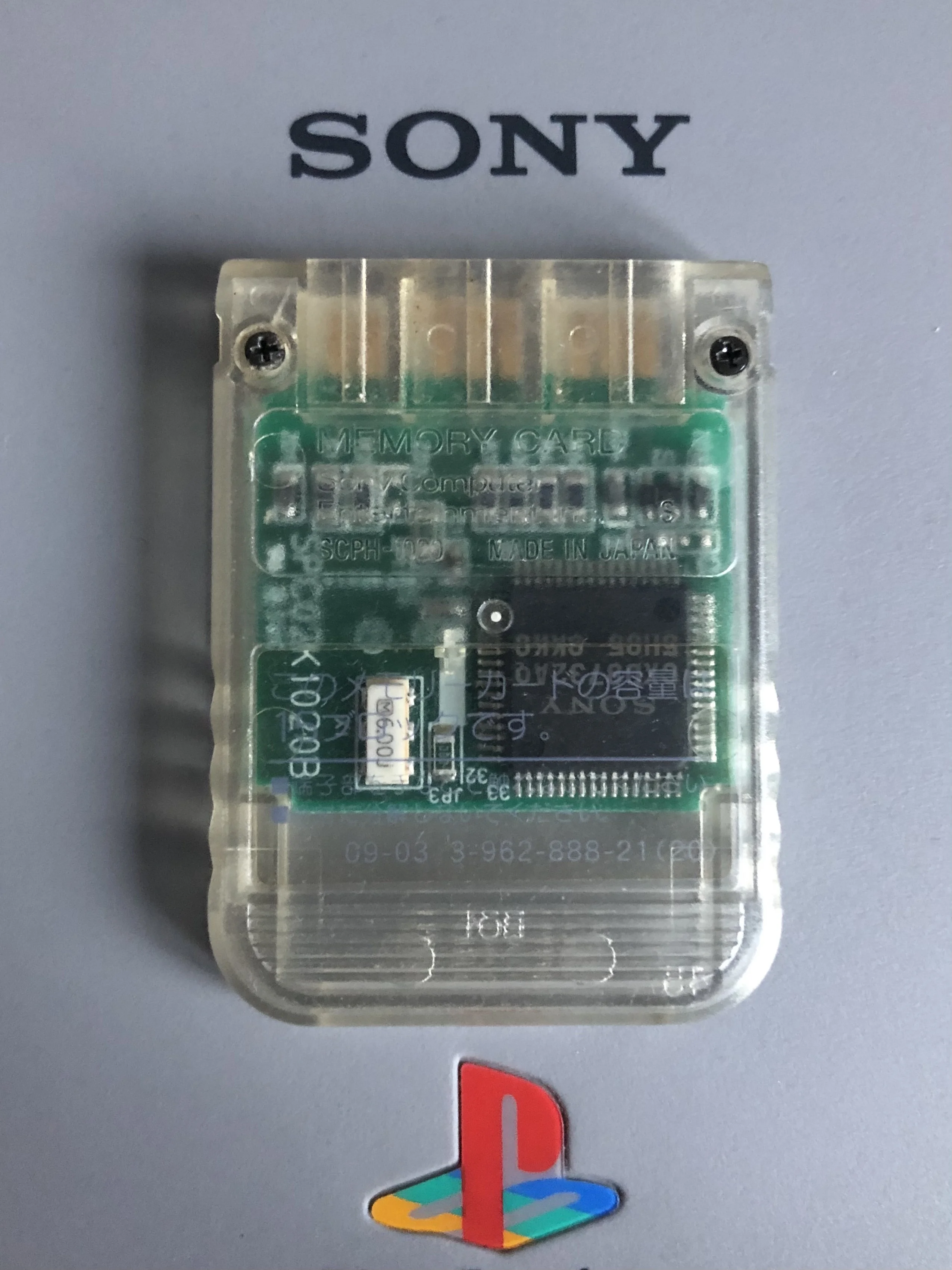  Sony PlayStation Clear Memory Card [JP]