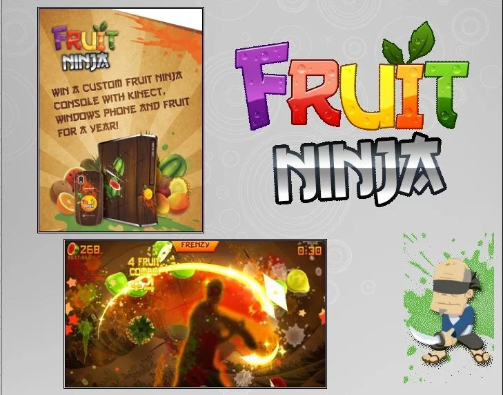  Microsoft Xbox 360 Fruit Ninja Console