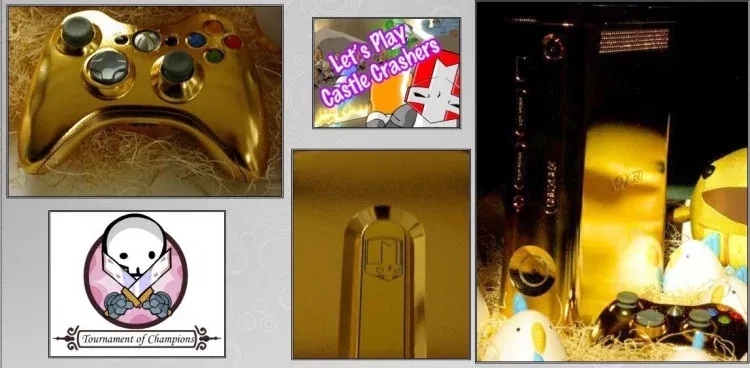  Microsoft Xbox 360 Gold Castle Crashers Console