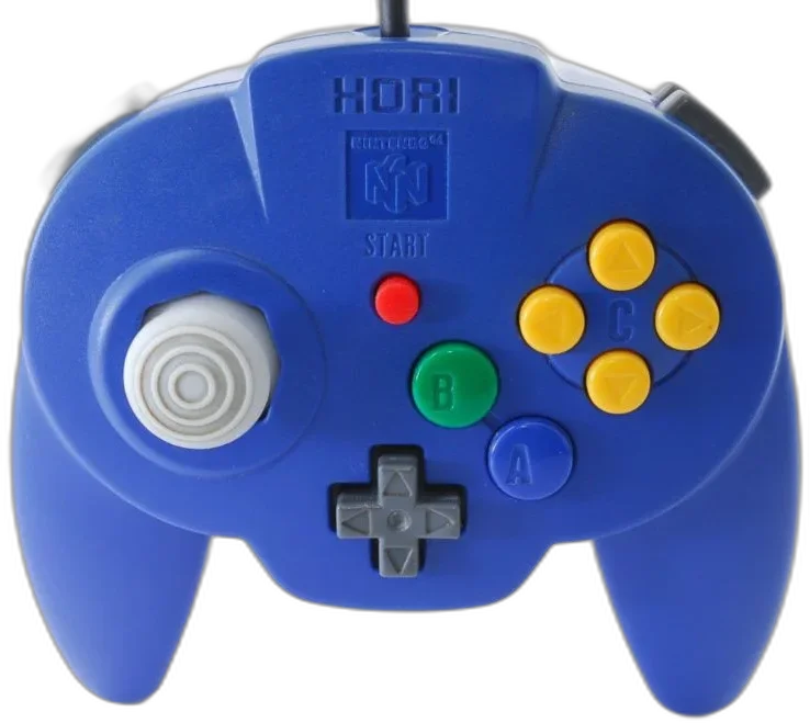  Hori Nintendo 64 Blue Controller