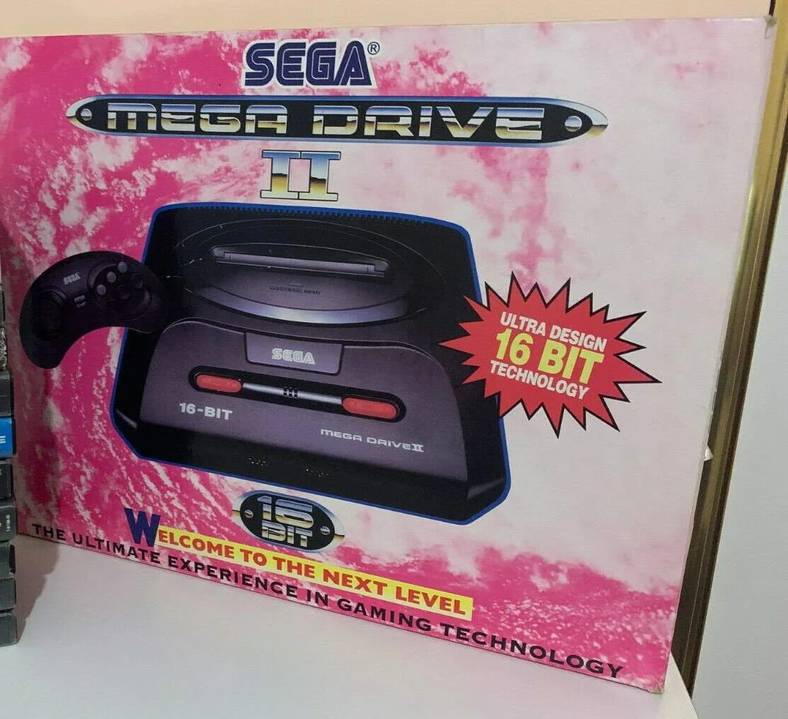  Sega Mega Drive II Ozisoft Pink Box Console