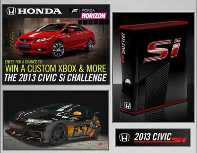 Microsoft Xbox 360 Honda Civic Console