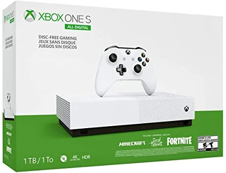  Microsoft Xbox One S - All Digital Edition 2019 Holiday Bundle