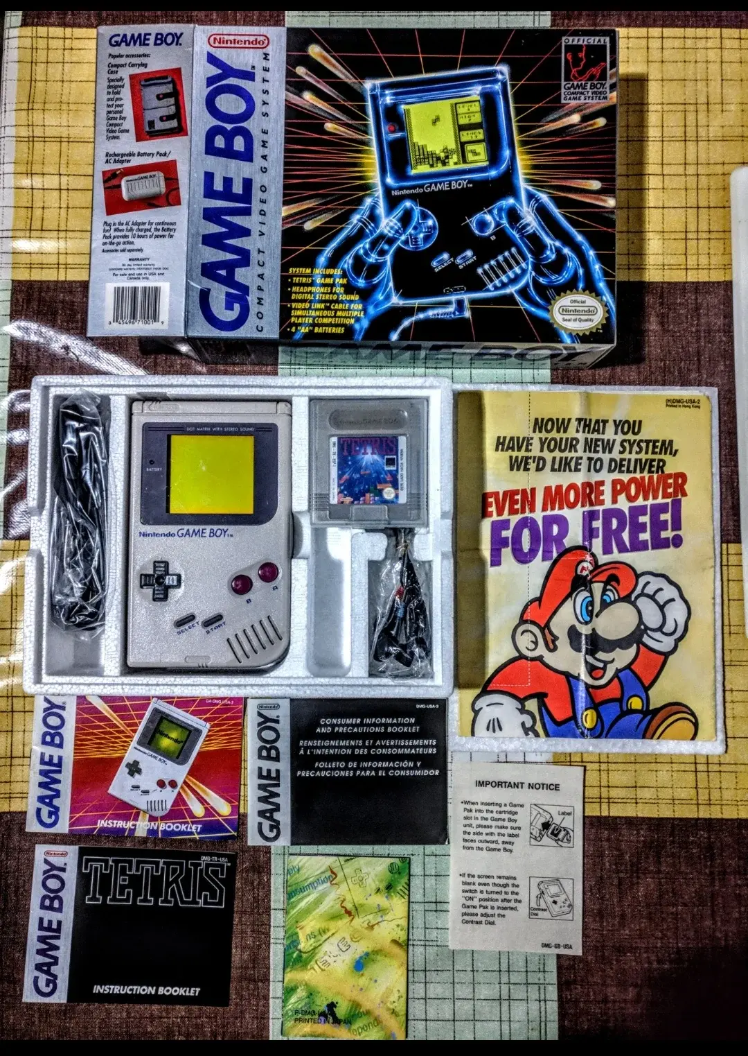 Consolevariations - Nintendo GameBoy Classic DMG-01 Rare Front Box