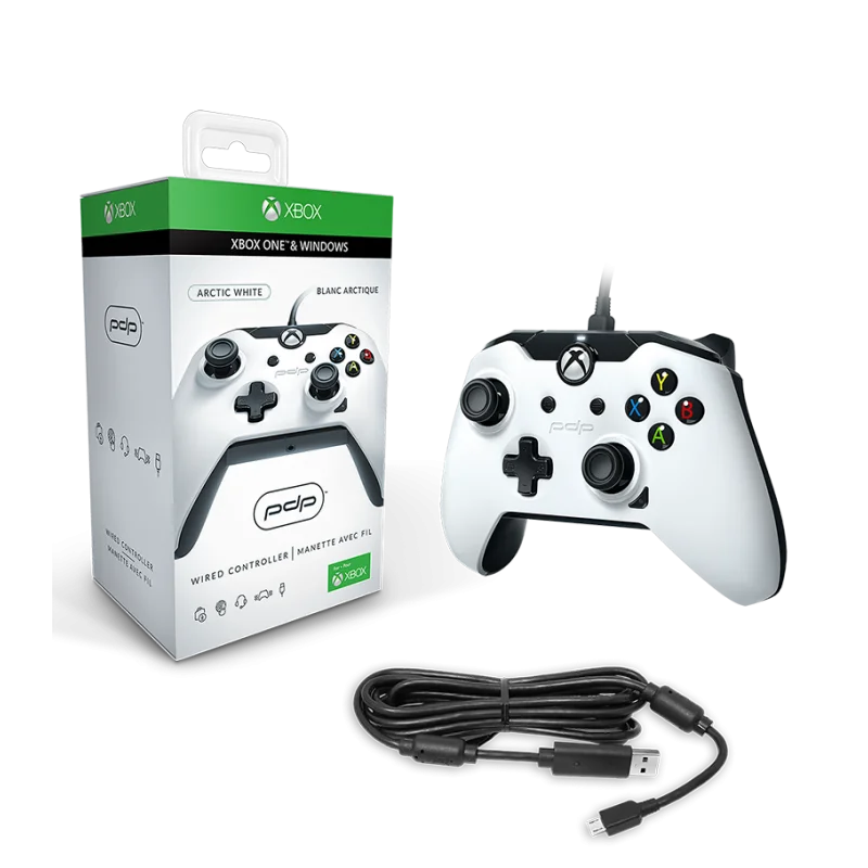  PDP Xbox One Wired Controller - White