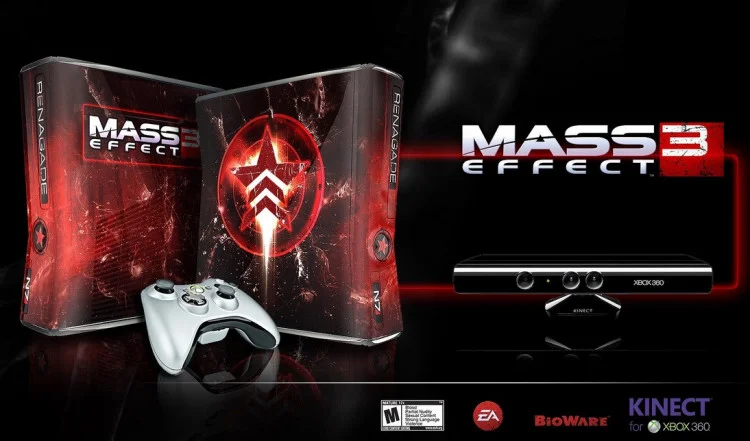  Microsoft Xbox 360 Mass Effect 3 - Renegade Console