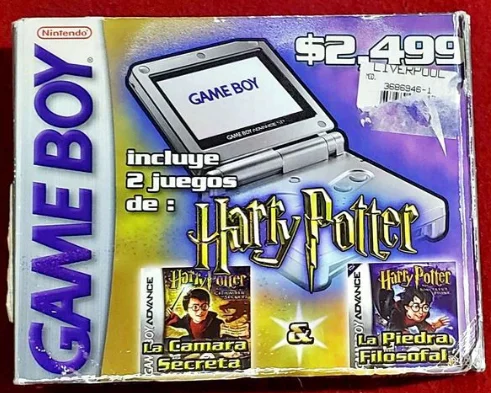  Nintendo Game Boy Advance SP Harry Potter 1 + 2 Bundle