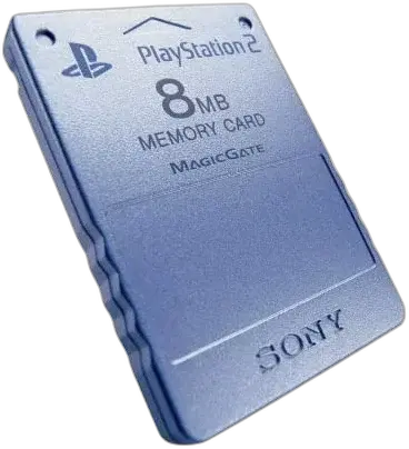 Sony PlayStation 2 Aqua Blue Memory Card