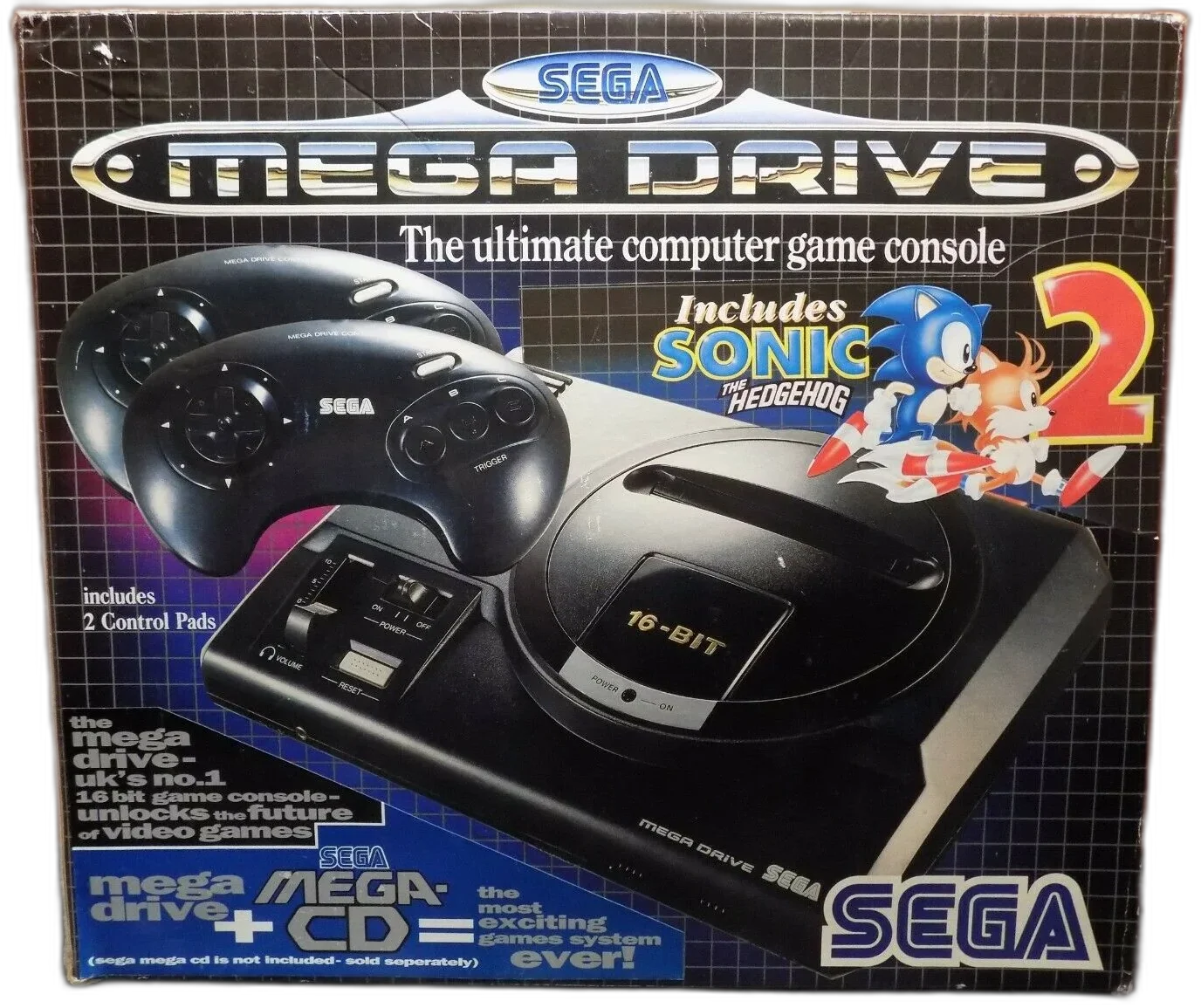  Sega Mega Drive Sonic 2 Bundle [UK]