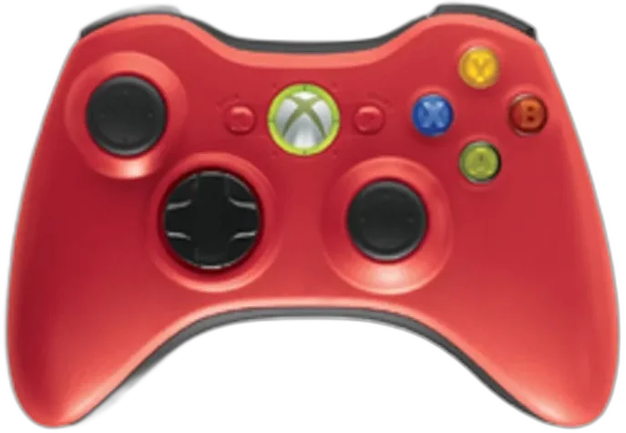  Microsoft Xbox 360 Red Controller