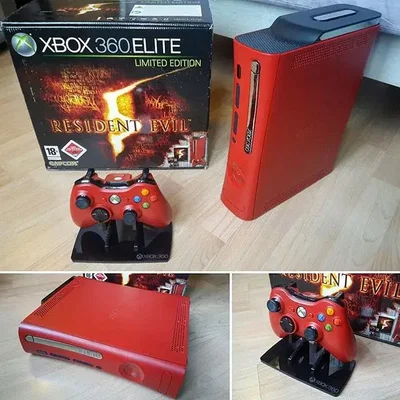 Microsoft Xbox 360 Resident Evil 5 Console [red]