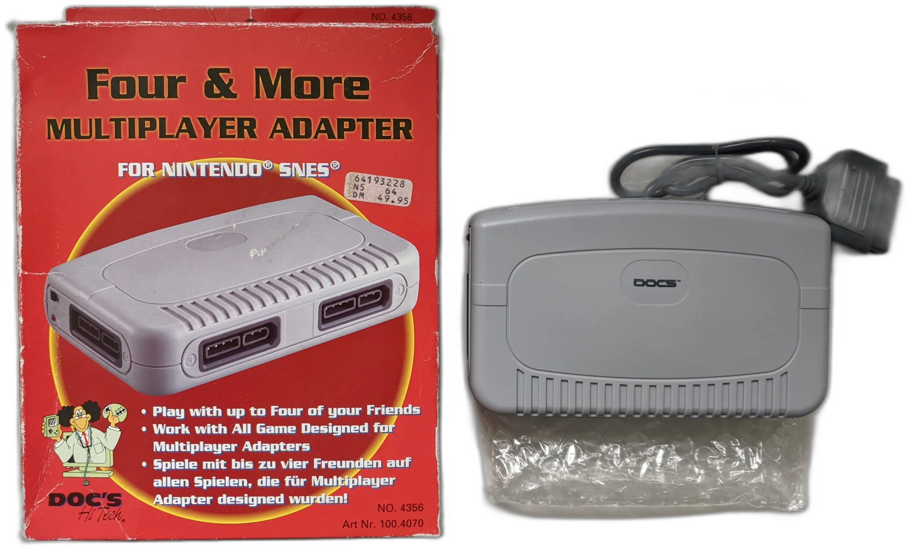  Doc&#039;s Hi Tech SNES Four &amp; More Multiplayer Adapter
