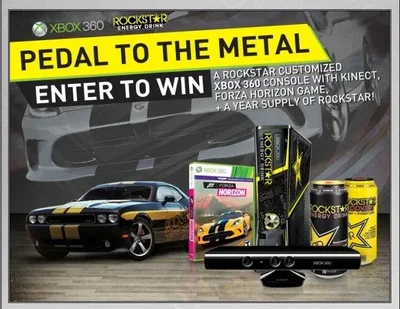Microsoft Xbox 360 Rockstar Energy Drink Console