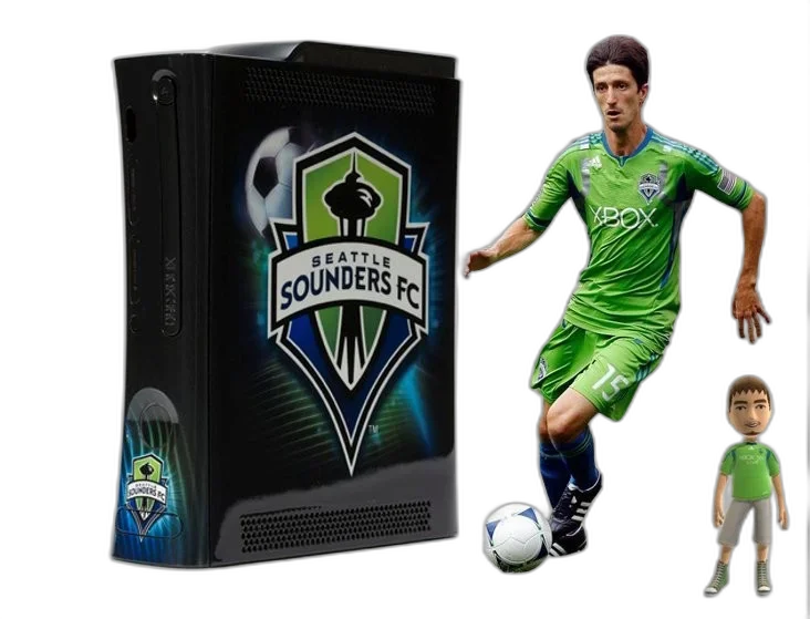  Microsoft Xbox 360 Seattle Sounders FC Console