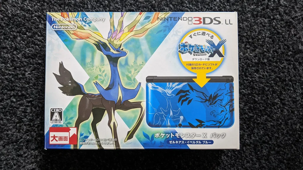 Consolevariations - Nintendo 3DS LL Pokemon X/Y Blue Console [JP