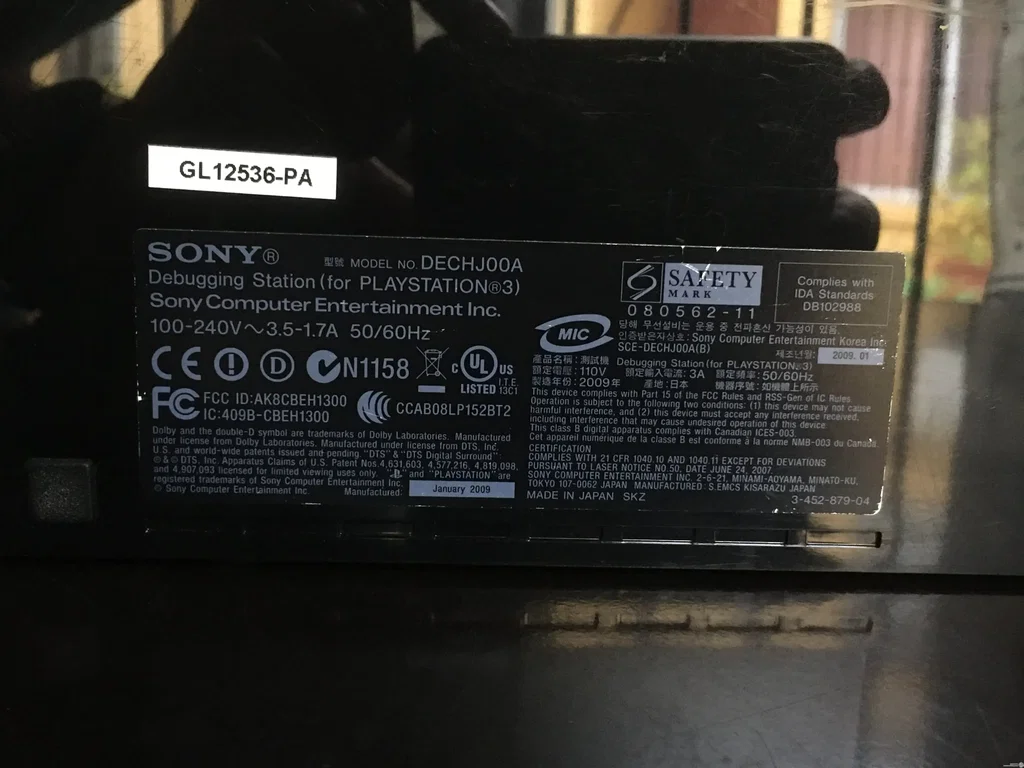 Consolevariations - Sony PlayStation 3 Test Console