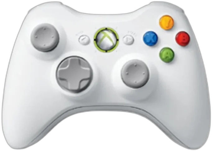  Microsoft Xbox 360 White S Controller