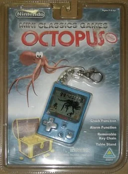  Nintendo Game &amp; Watch Mini Classic Octopus Translucent Blue