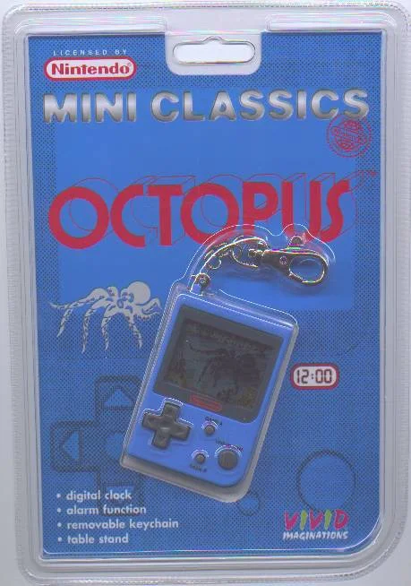  Nintendo Game &amp; Watch Mini Classic Octopus Light Blue