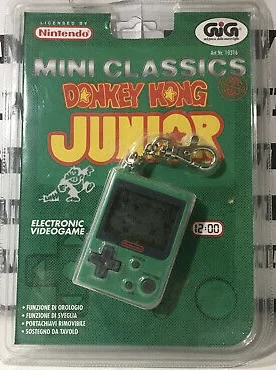 Nintendo Game &amp; Watch Mini Classic Donkey Kong Junior Dark Green GiG [IT]