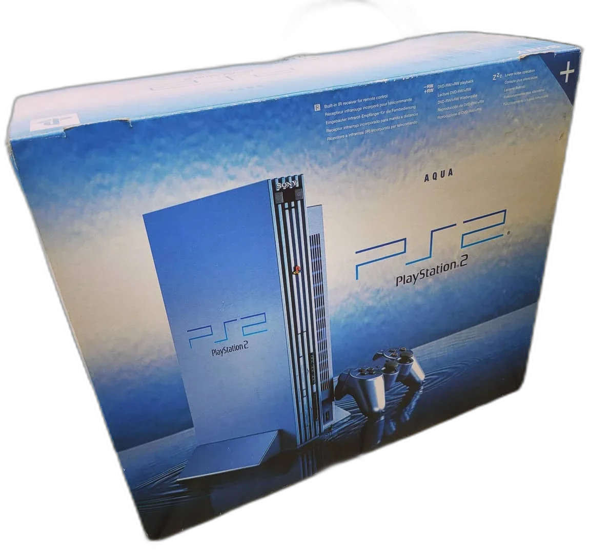 Sony PlayStation 2 Aqua Blue Console [EU]