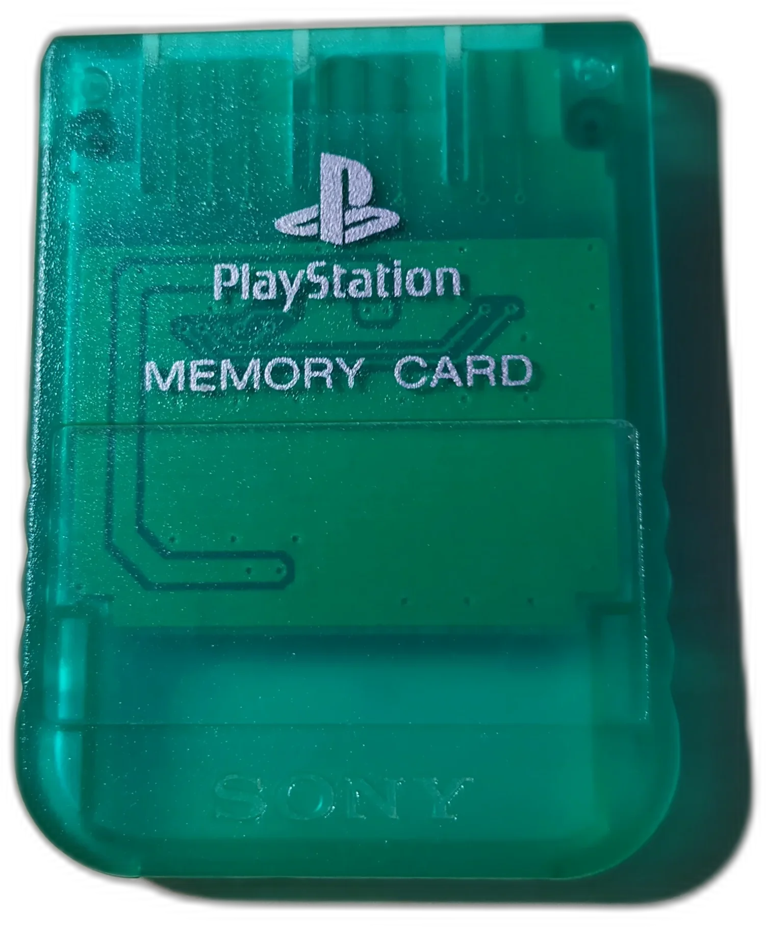  Sony PlayStation Emerald Green Memory Card