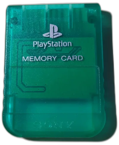 Sony PlayStation Emerald Green Memory Card