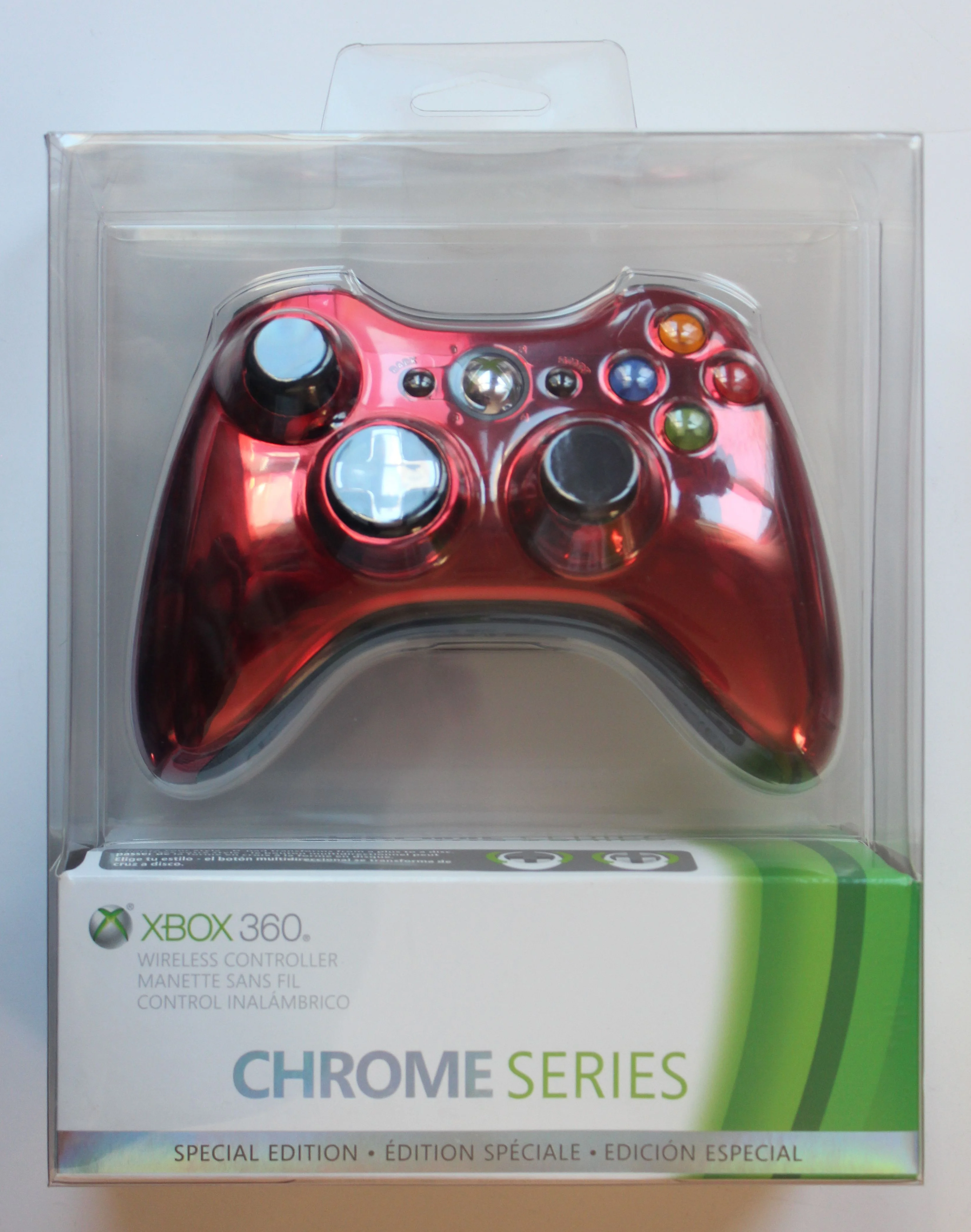  Microsoft Xbox 360 Chrome Series Red Controller