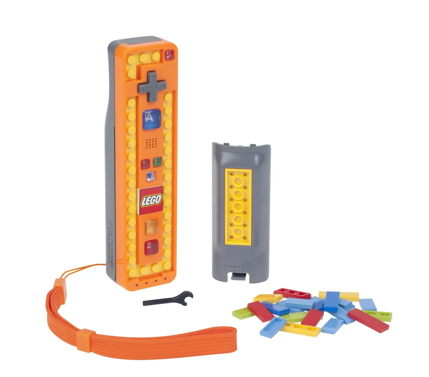  Lego Play &amp; Build Wii Remote Controller (Orange)