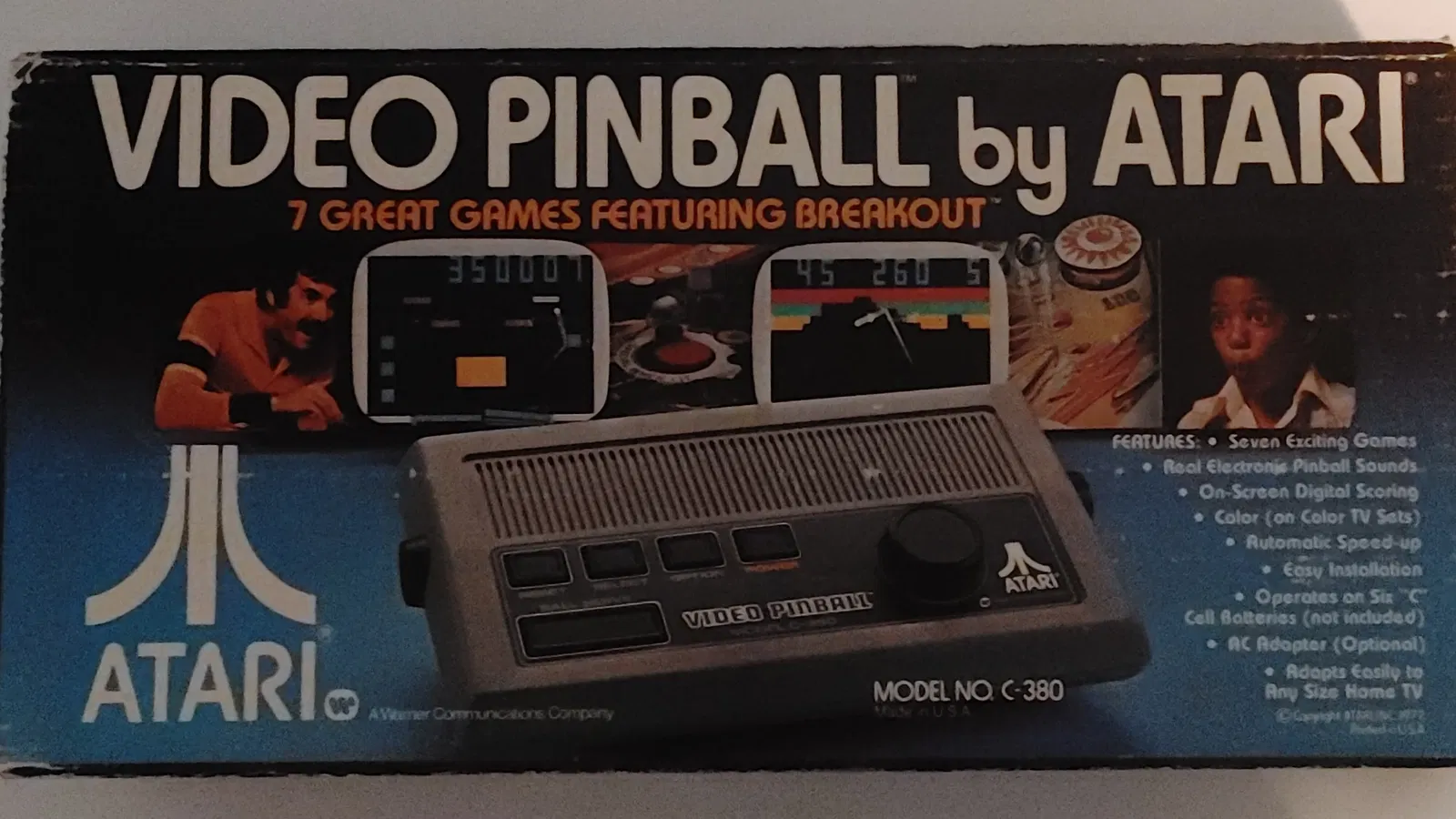 ATARI ビデオピンボール C-380 Atari C-380 Video Pinball Cream Console - Consolevariations