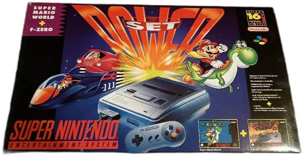  SNES F-Zero &amp; Super Mario Mario Bundle